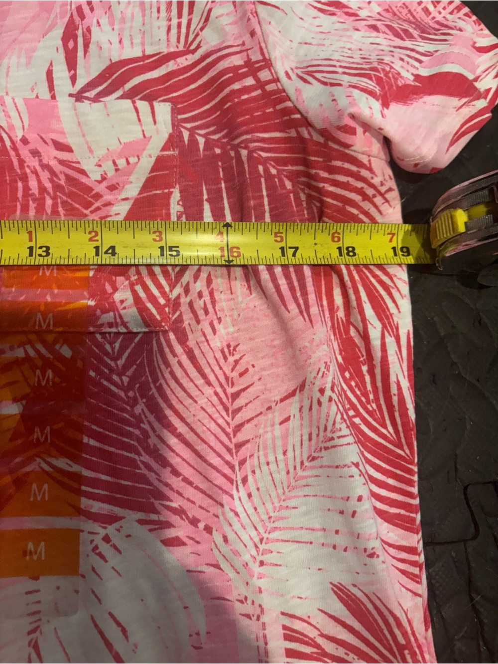 NWT Stella Parker Pink Palm-Print Cotton Beach Cover-Up Dress - Picture 7 of 7